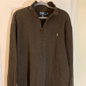 Polo top zip sweater